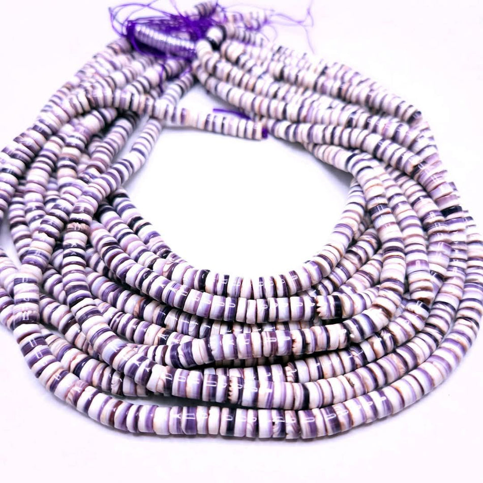 Wampum Shell (Premium Quality)
6mm heishi 16" strand