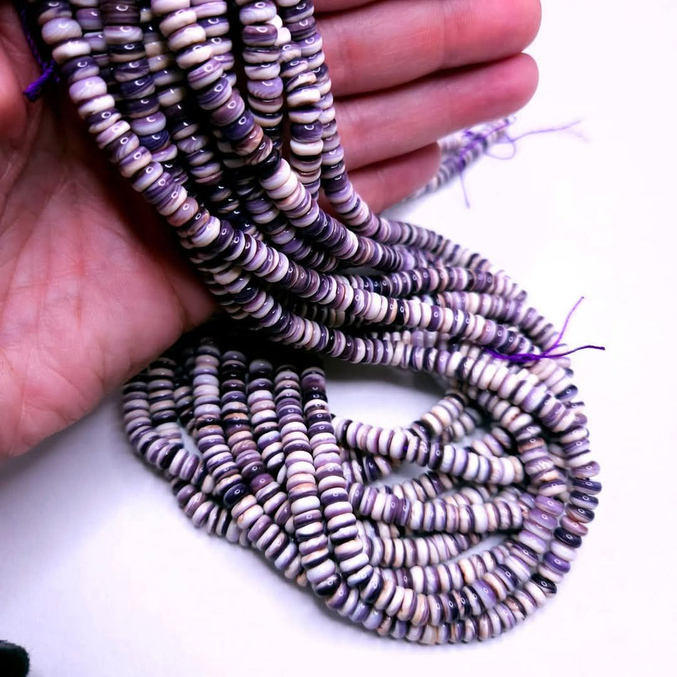 Wampum Shell (Premium Quality)
6mm rondelle, 16" strand