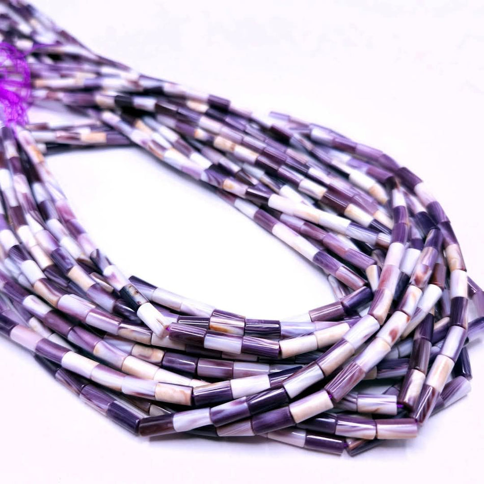 Wampum Shell (Premium Quality)
4mm x 8mm tube 16" strand
