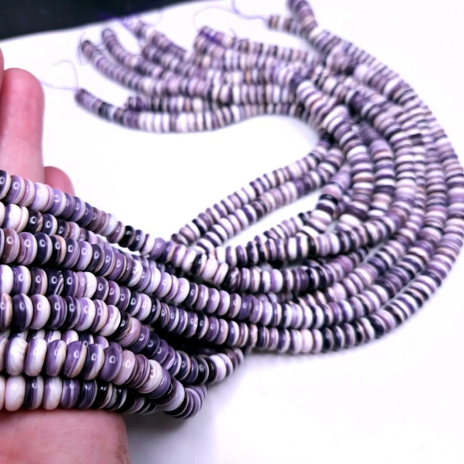 Wampum Shell (Premium Quality)
8mm rondelle 16" strand