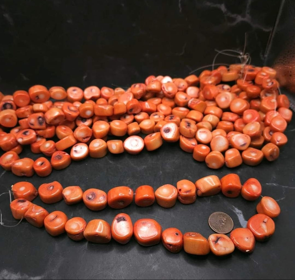 Bamboo Coral 16" strand