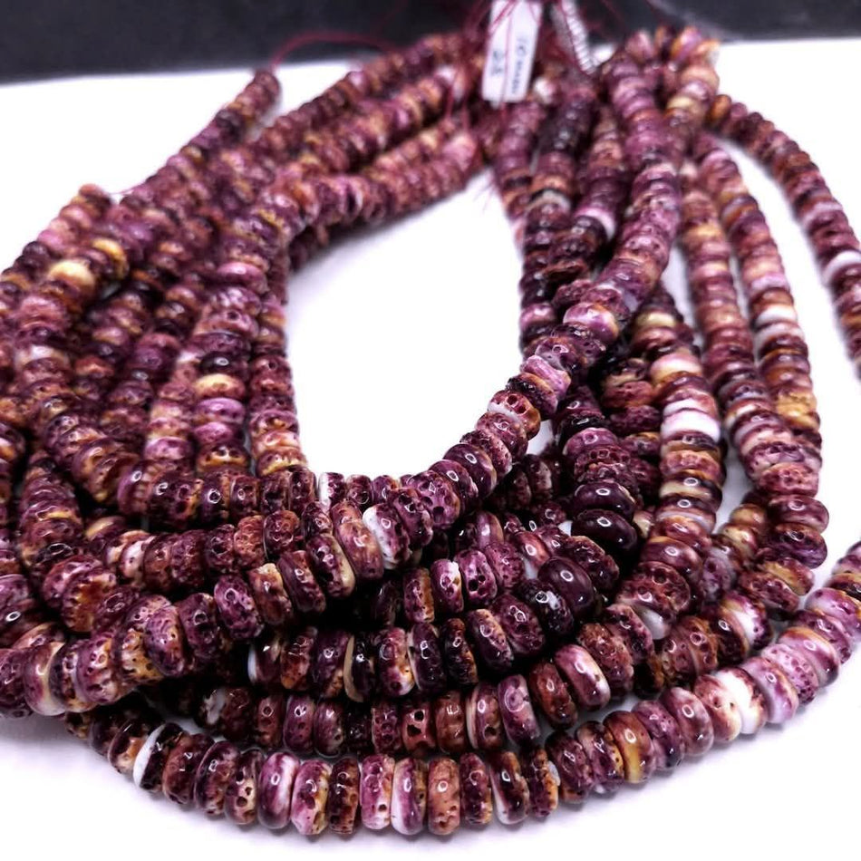 Purple Spiny Oyster
10mm, 16" strand