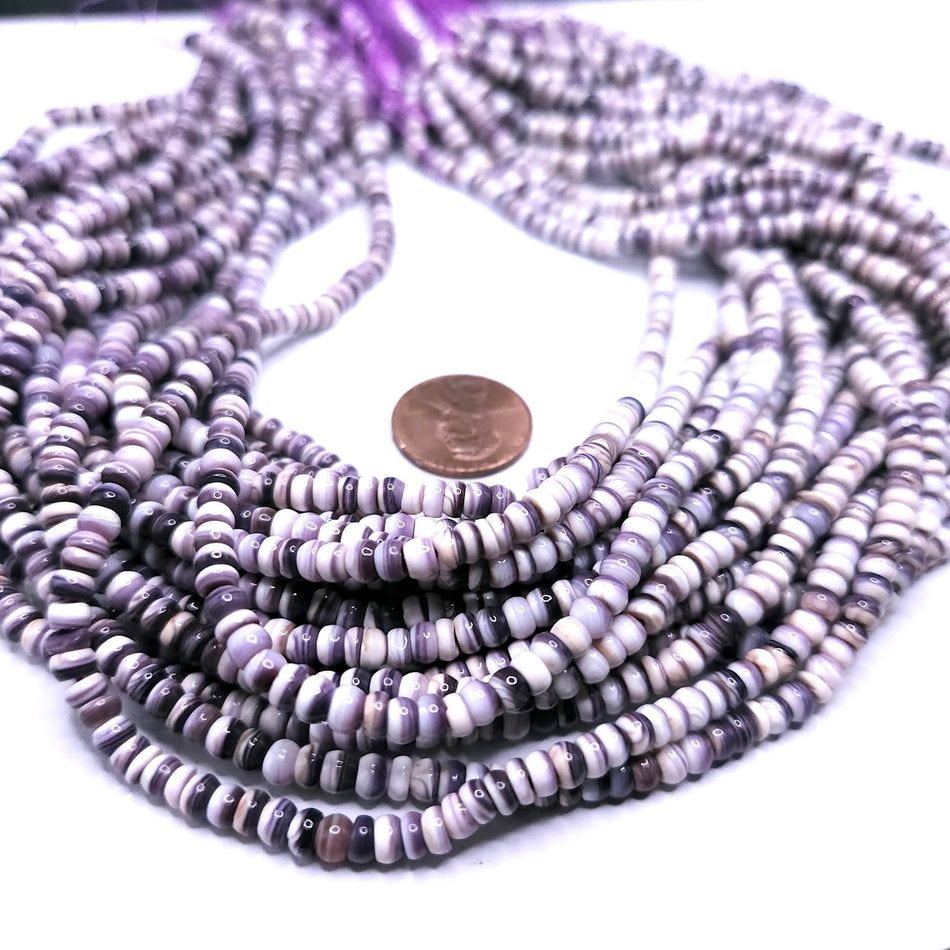 Wampum Shell (Premium Quality)
4mm rondelle 16" strand