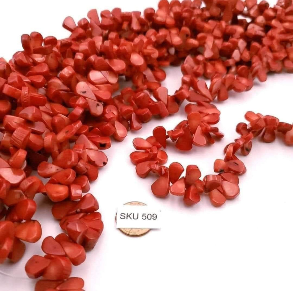 Red Coral, teardrops