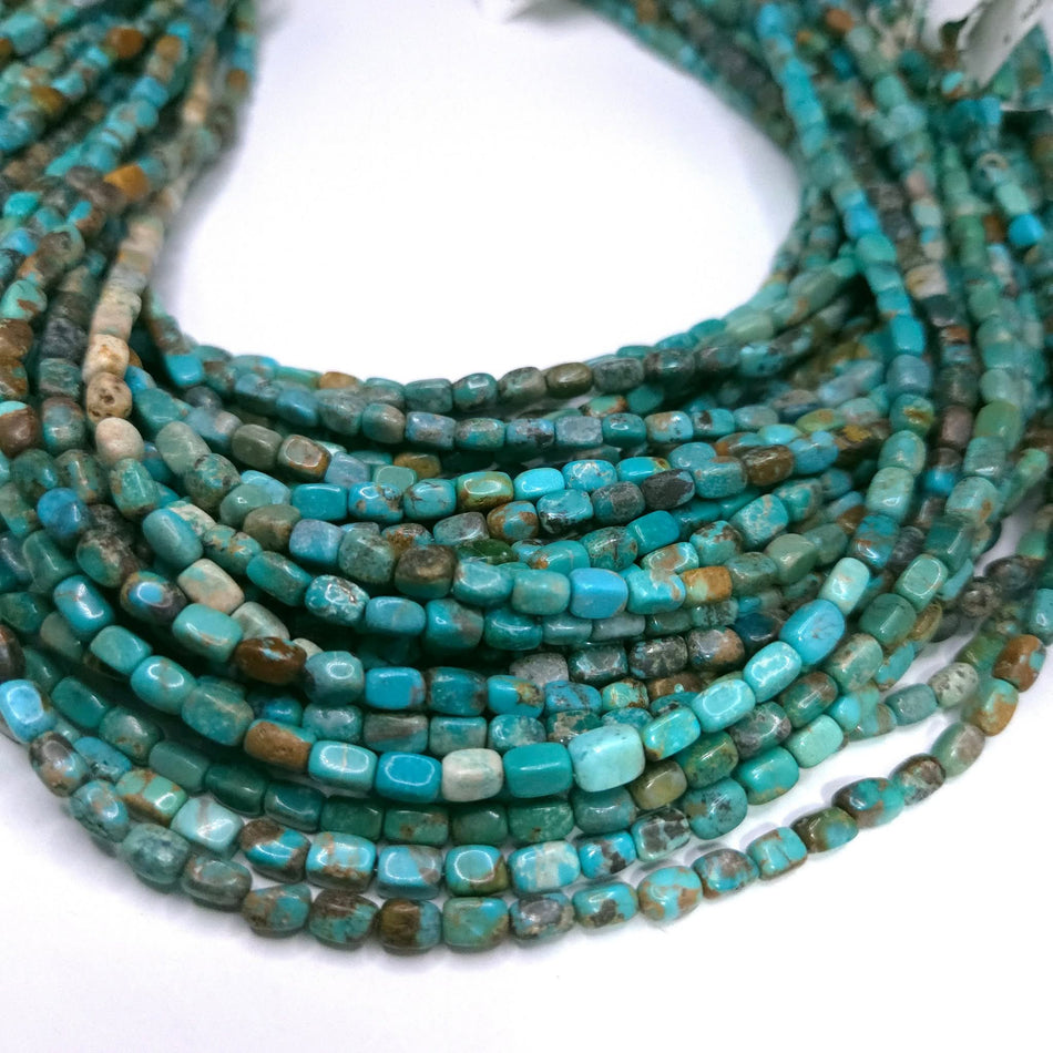 Kingman Turquoise 5x7mm, 16" strand